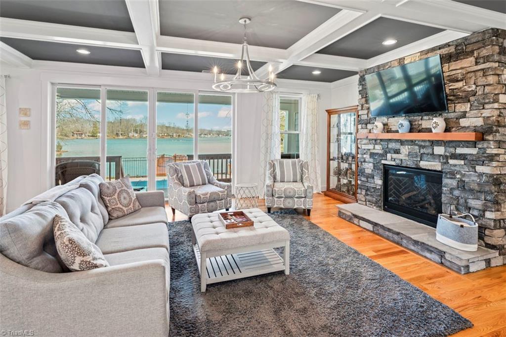 1786 Riverview Road Lexington, NC 27292 - Photo 10 of 50 Living room overlooking pool and lake