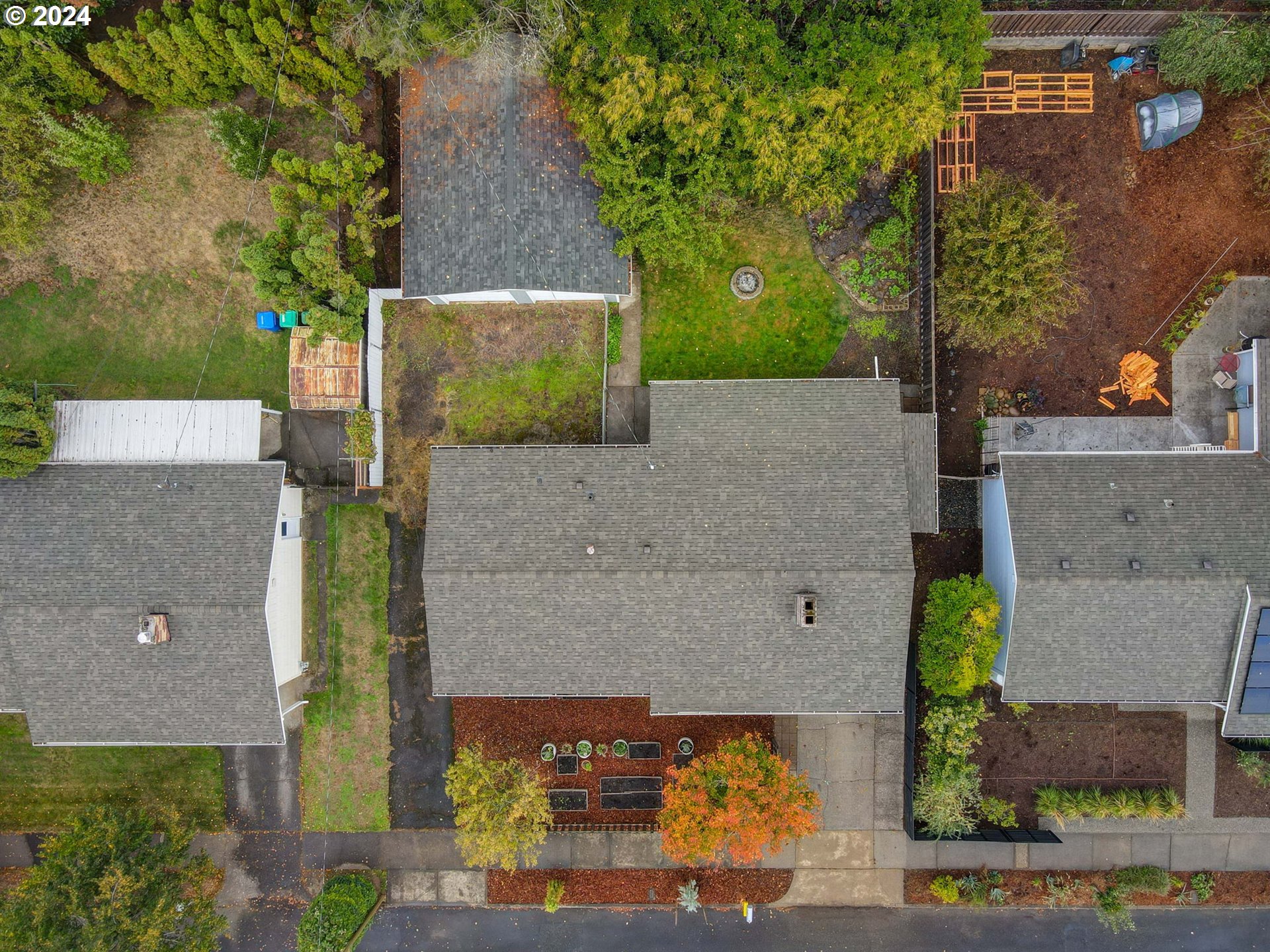 14205 Southeast Salmon Street Portland, OR 97233 - Photo 31 of 35 an aerial view of a house with a yard and large tree