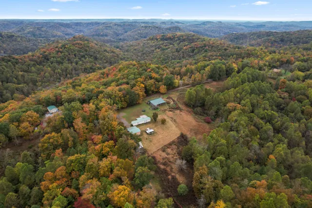 a view of city and mountain