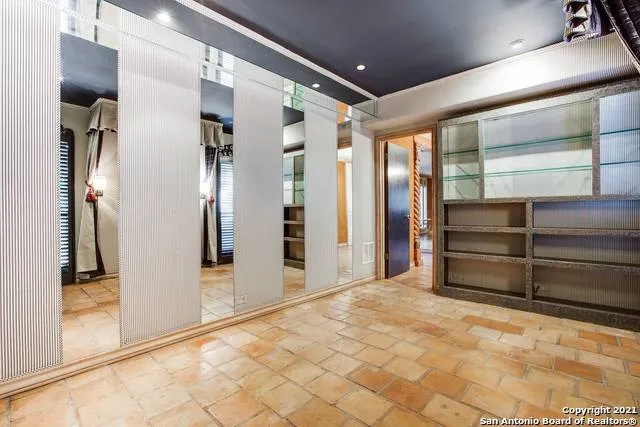 a view of room with a large window