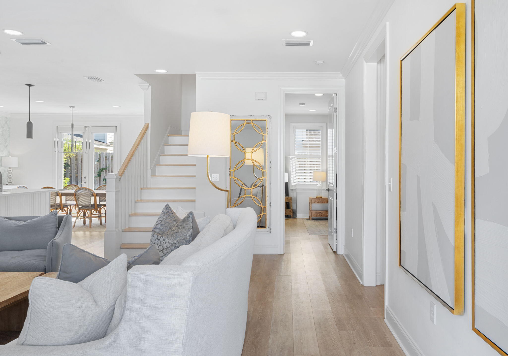 74 Chapman Street Santa Rosa Beach, FL 32459 - Photo 5 of 38 a living room with furniture and wooden floor