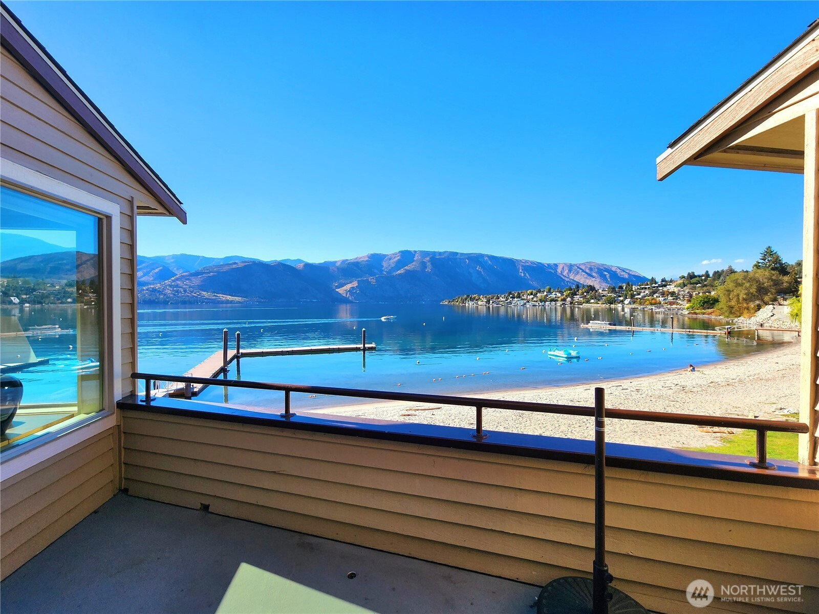 1 Lakeside 717-i Manson, WA 98831 - Photo 3 of 40 a view of a bench in balcony