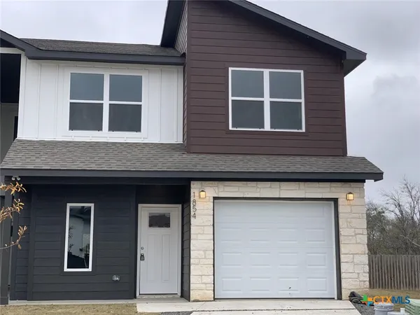 a front view of a house