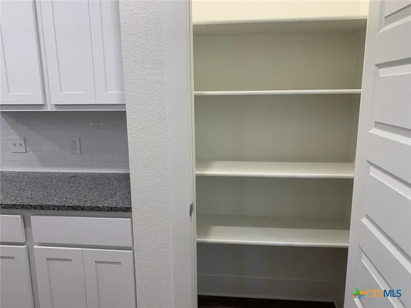 a close view of closet