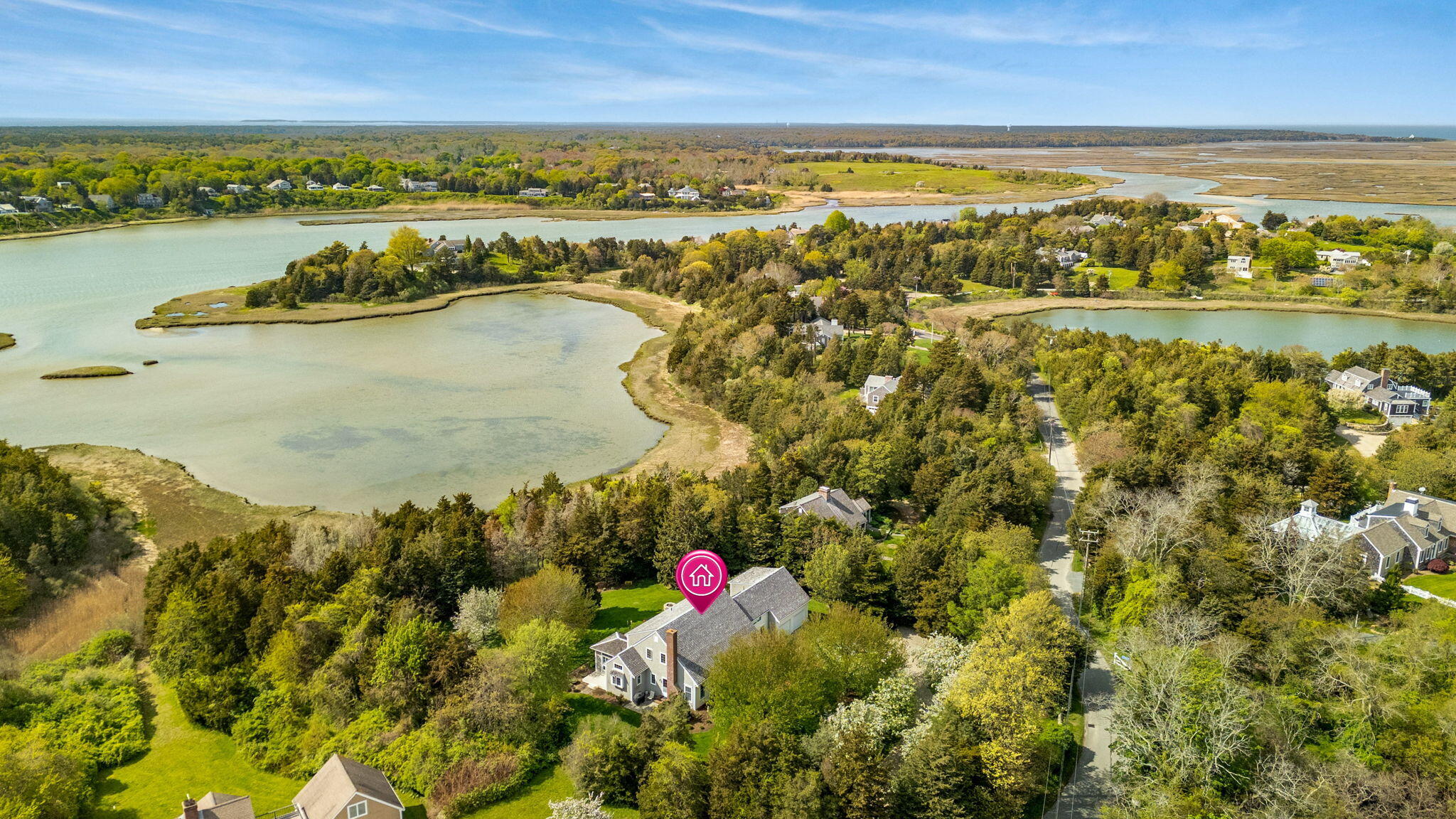 46 Freeman Lane Orleans, MA 02653 - Photo 3 of 74 a view of a city and an ocean