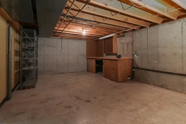 a view of a car garage