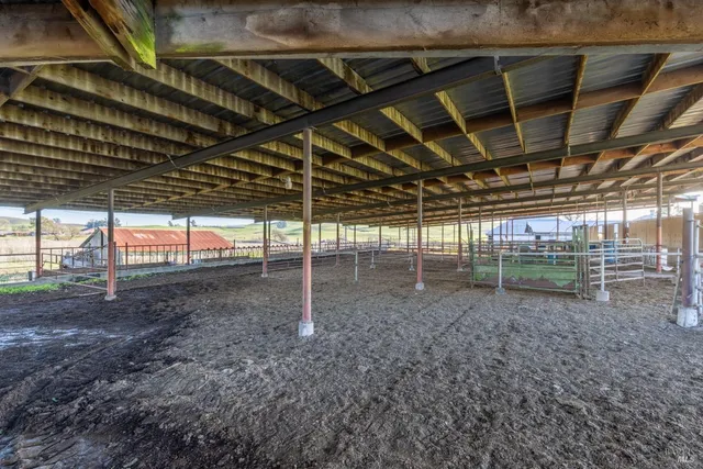 a view of a room with trees