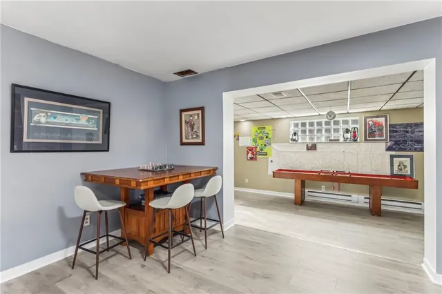 a outdoor space with furniture and a potted plant