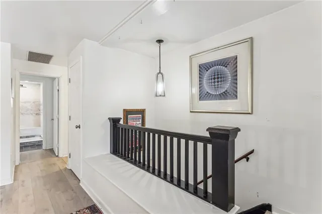 a view of a hallway with interior of the house