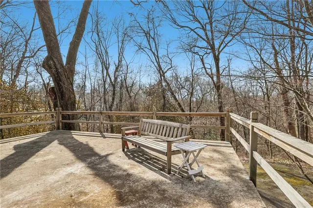 a view of backyard with trees