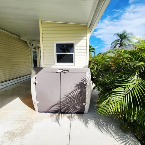a view of a backyard of a house