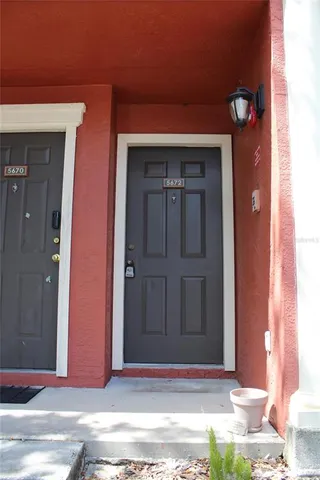 a view of a entryway door of the house