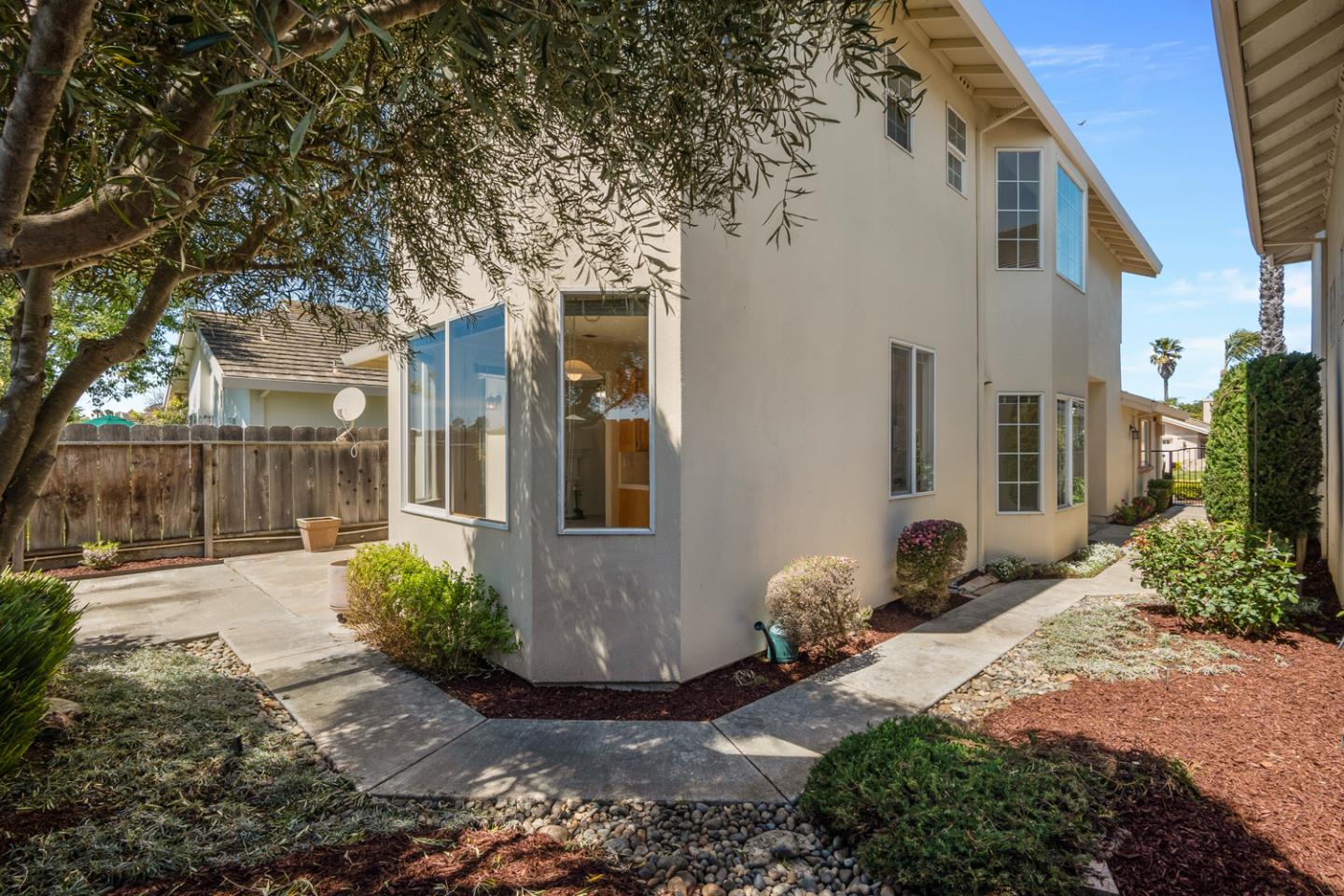 215 Montclair Lane Salinas, CA 93906 - Photo 36 of 40 a backyard of a house with large trees and plants