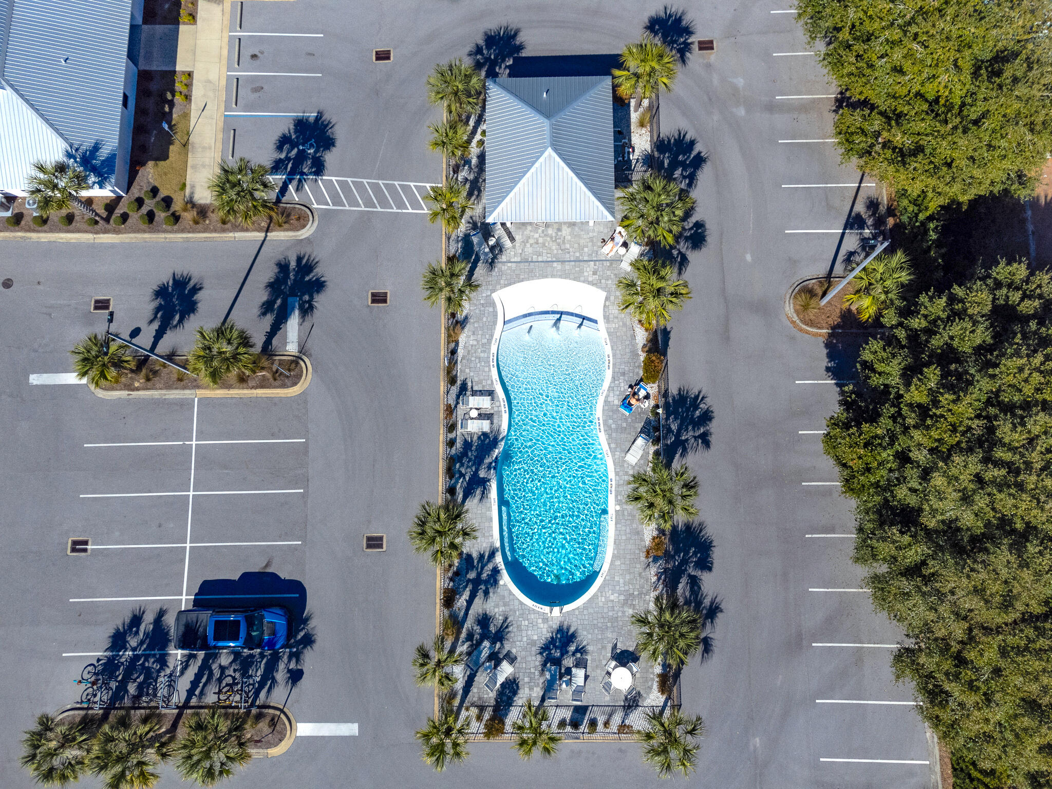 3986 West Hidden Lake Way, Unit 231 Santa Rosa Beach, FL 32459 - Photo 40 of 66 an aerial view of a swimming pool