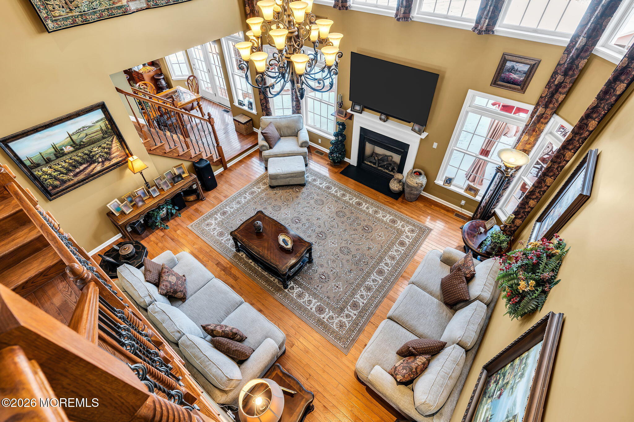 24 Parkside Drive Jackson, NJ 08527 - Photo 47 of 91 a living room with furniture and a flat screen tv