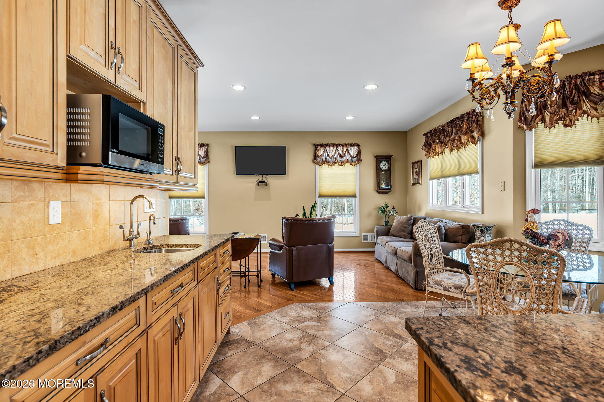 24 Parkside Drive Jackson, NJ 08527 - Photo 69 of 91 a living room with fireplace furniture and a flat screen tv
