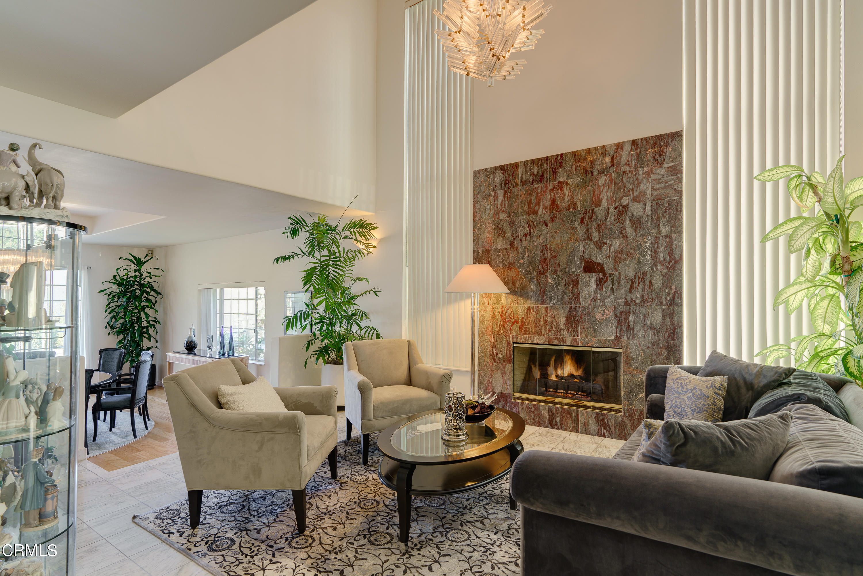 3336 Stephens Circle Glendale, CA 91208 - Photo 11 of 74 a living room with furniture and a fireplace