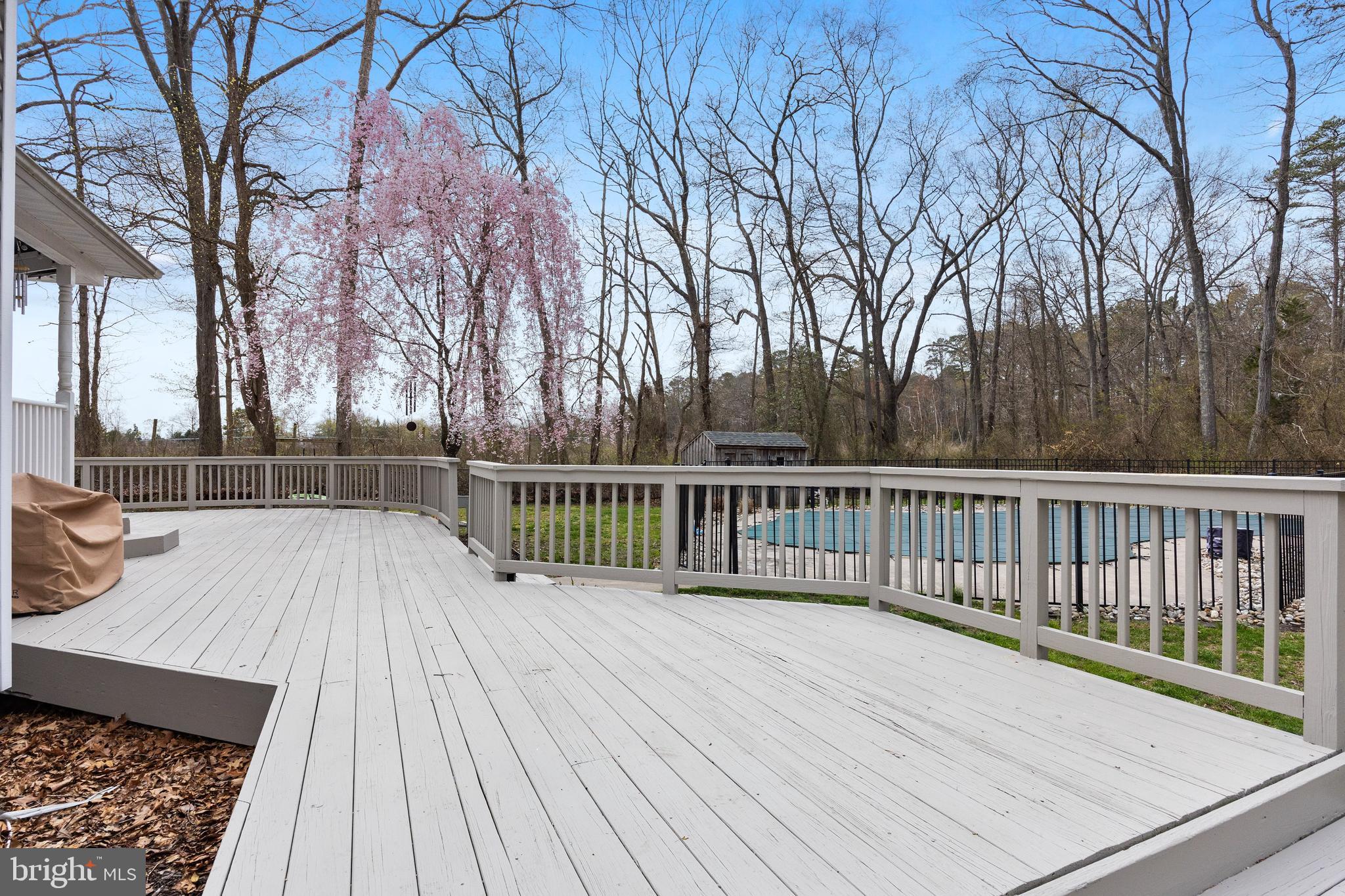 13 Mallard Drive Tabernacle, NJ 08088 - Photo 34 of 54 a view of backyard with a deck and wooden floor
