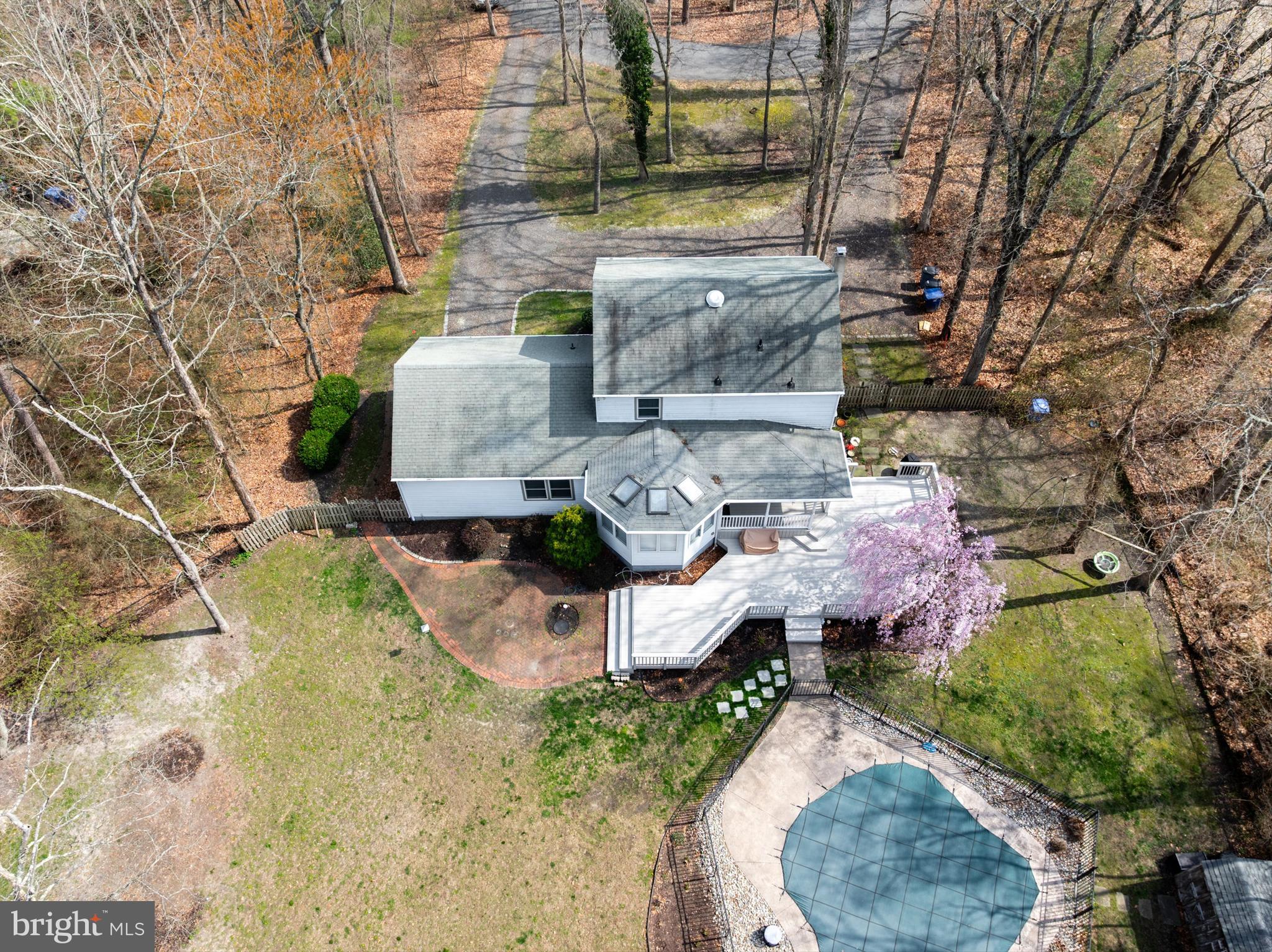 13 Mallard Drive Tabernacle, NJ 08088 - Photo 50 of 54 an aerial view of a house with a yard and lake view