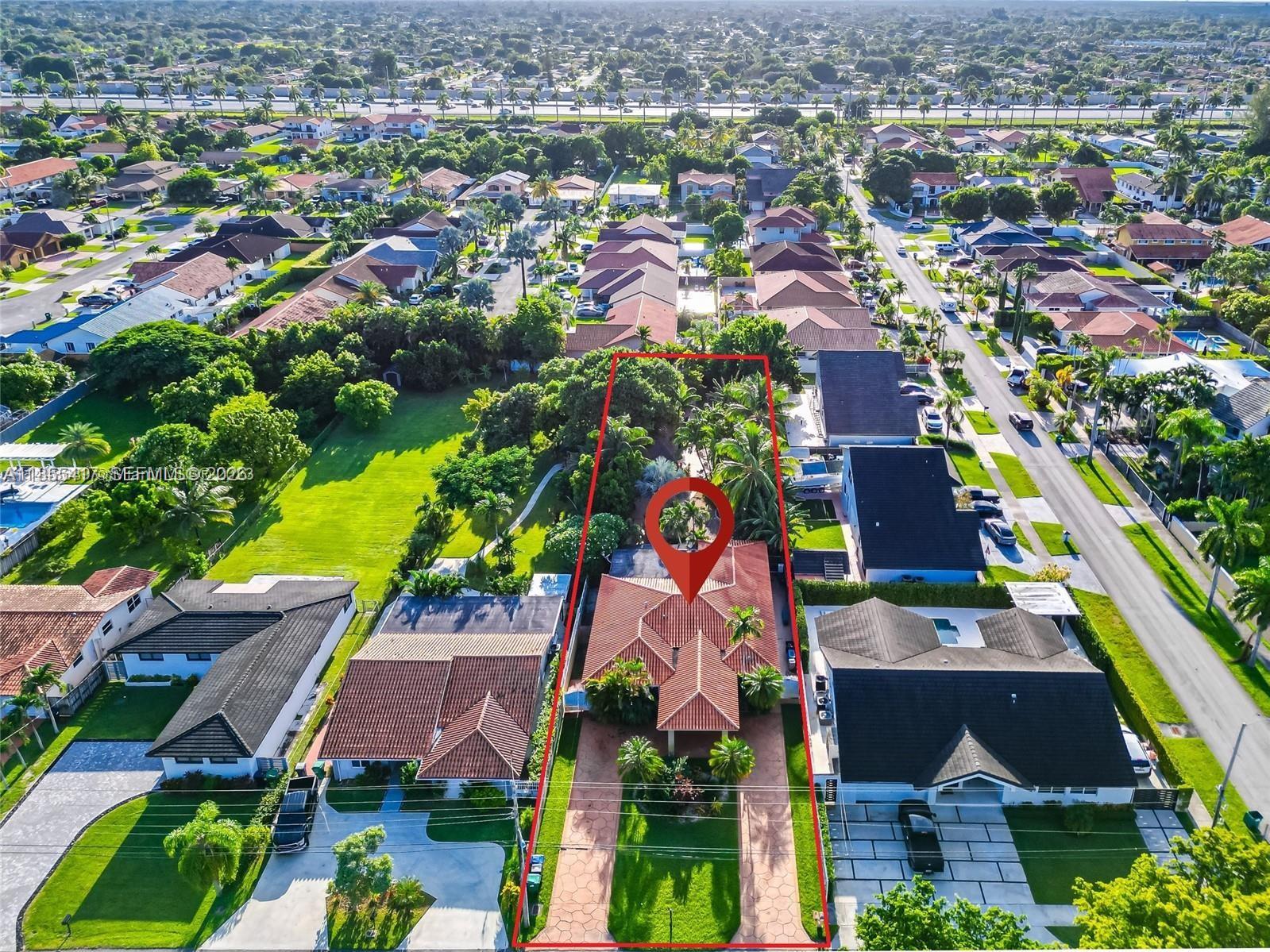 2810 Southwest 114th Avenue Miami, FL 33165 - Photo 6 of 62 an aerial view of house with yard