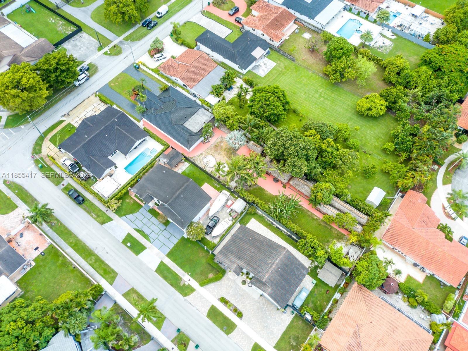 2810 Southwest 114th Avenue Miami, FL 33165 - Photo 61 of 62 an aerial view of a house with a yard