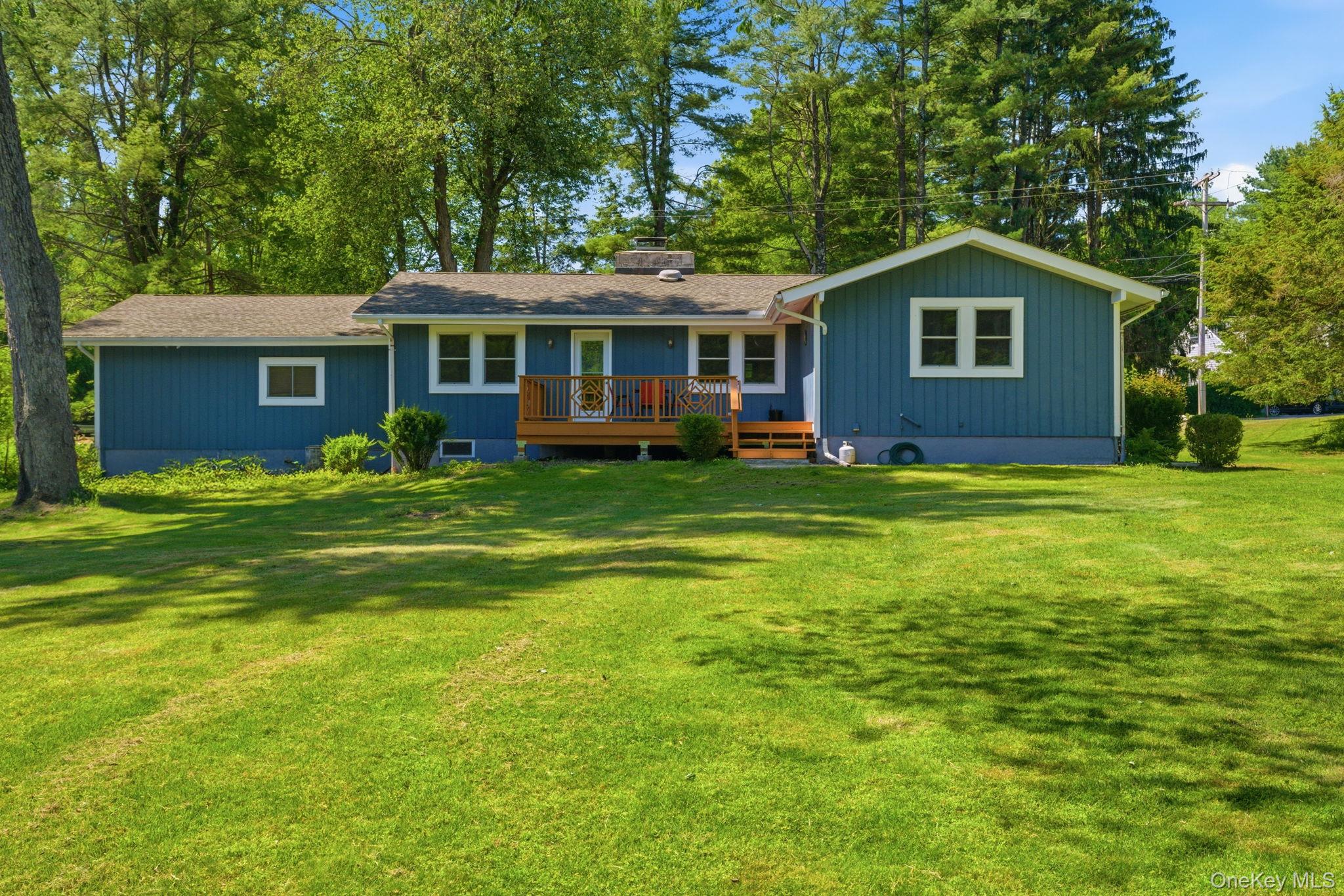 35 Deans Bridge Road Somers, NY 10589 - Photo 34 of 49 Straight on, you can read the full footprint of this updated ranch, low and effortless with everything living on one level.