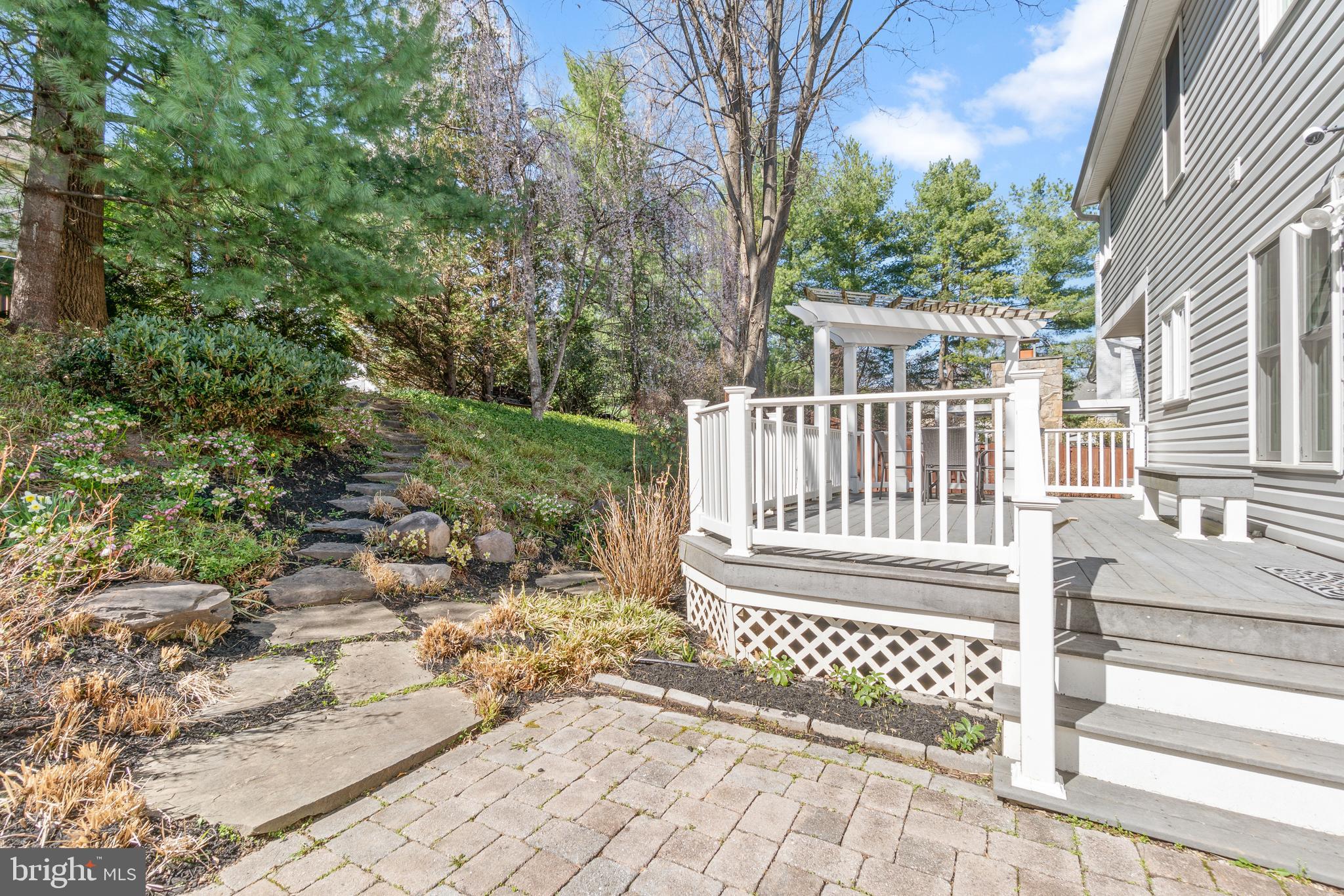 2803 Shadowridge Drive Olney, MD 20832 - Photo 45 of 55 a view of a wooden bench in the backyard