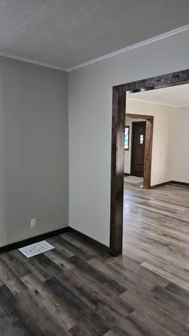 a view of a painting on the wall