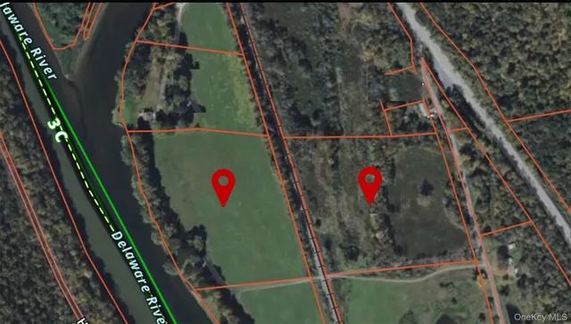 a view of a lake from a yard