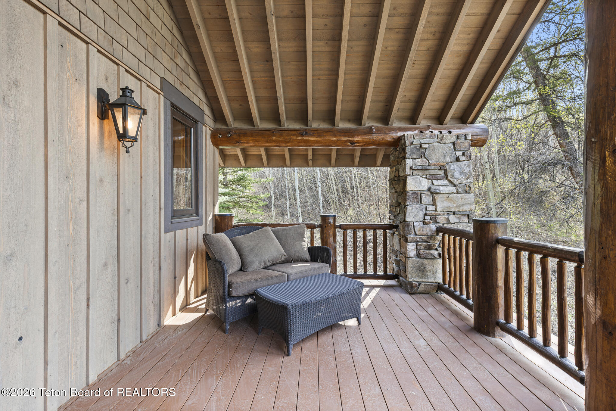 14925 South McCoy Road Jackson, WY 83001 - Photo 53 of 64 Upstairs Deck