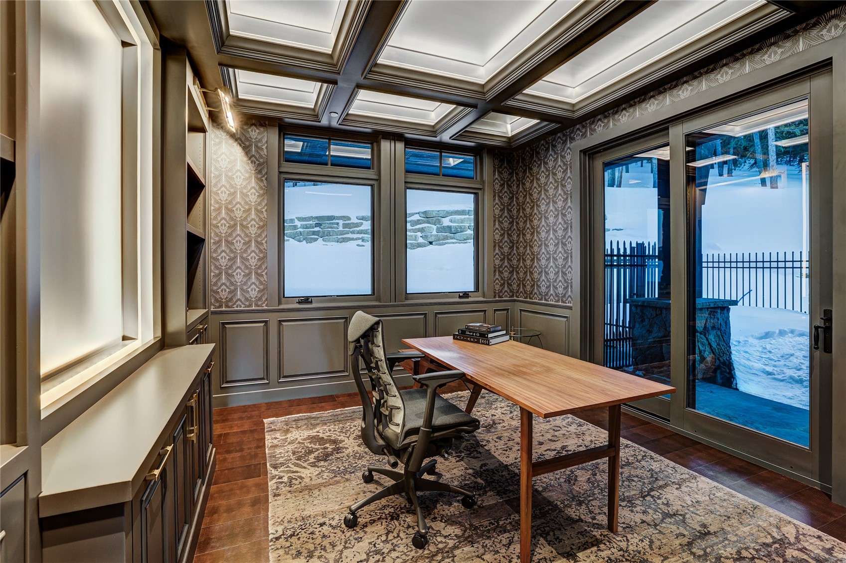 250 Sallie Barber Road Breckenridge, CO 80424 - Photo 23 of 50 a view of a dining room with furniture window and wooden floor
