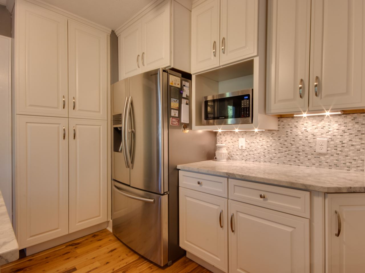 2585 Spaders Church Road Harrisonburg, VA 22801 - Photo 23 of 35 a kitchen with stainless steel appliances white cabinets and a refrigerator
