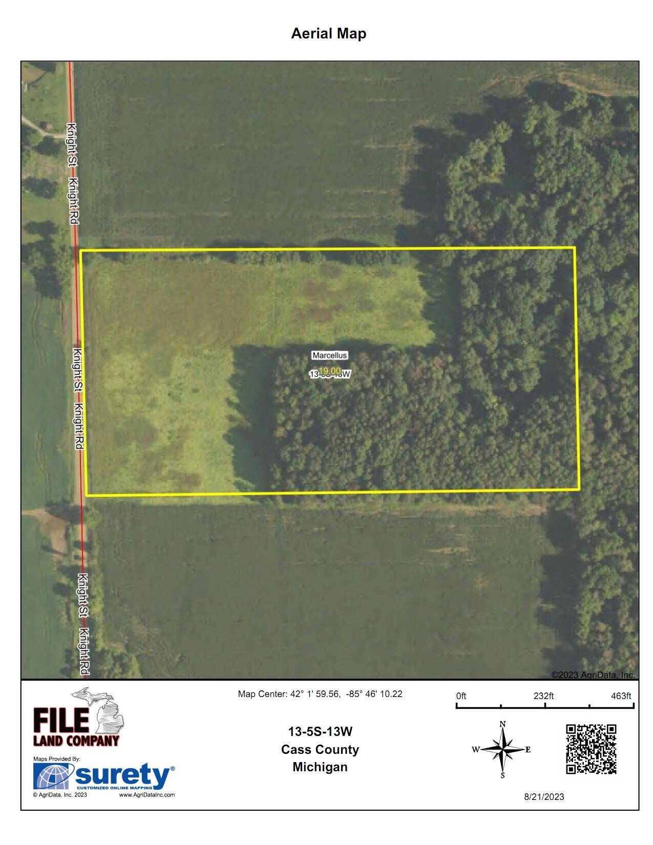 52599 Knight Road Marcellus, MI 49067 - Photo 2 of 3 Aerial_Map