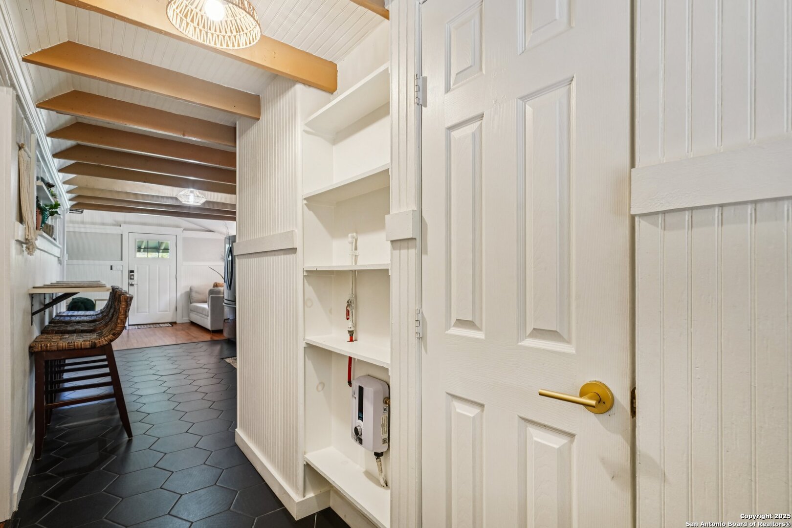 1038 Plateau Ridge New Braunfels, TX 78132 - Photo 12 of 18 a view of hallway with furniture and a window