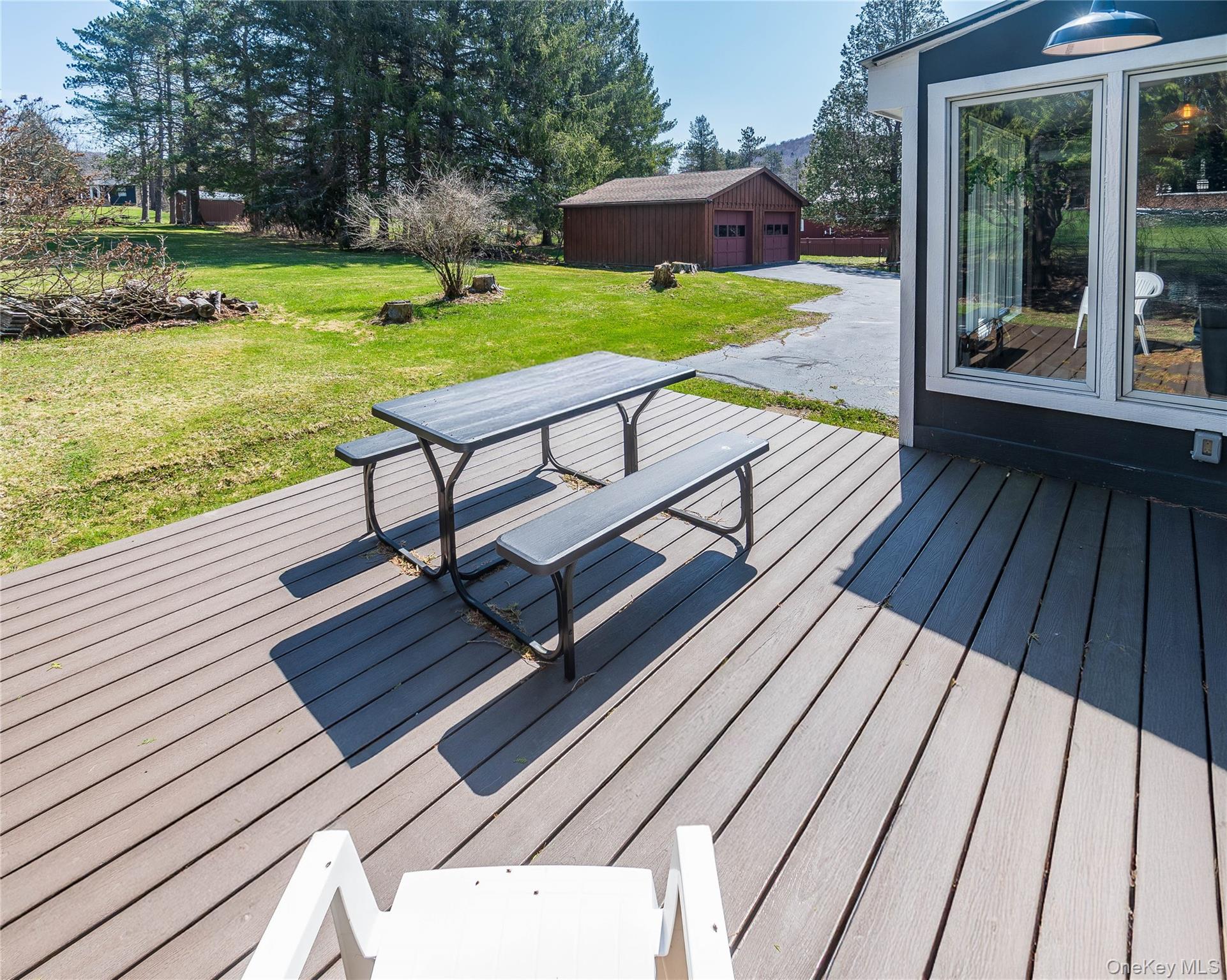680 Old Rte 17 Livingston Manor, NY 12758 - Photo 29 of 29 a view of a deck with wooden floor and outdoor space