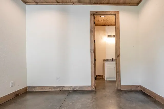 a view of an empty room