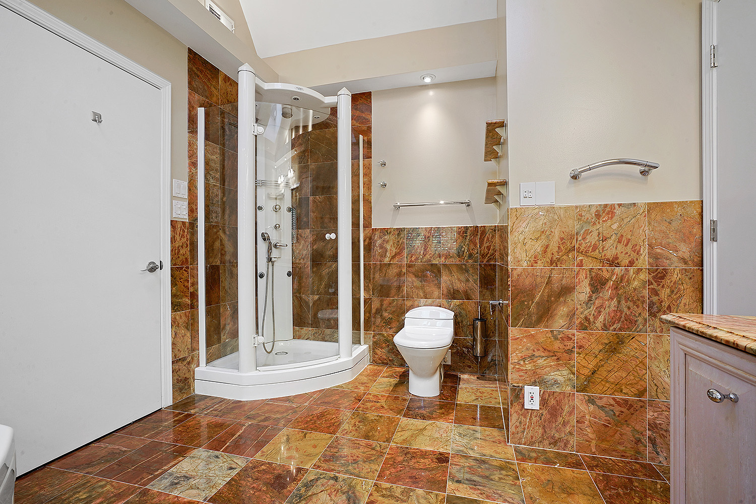 2134 Shermer Road Northbrook, IL 60062 - Photo 16 of 20 a bathroom with a toilet and a shower