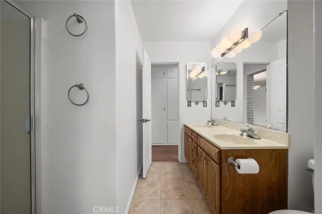 an aerial view of residential building and parking space