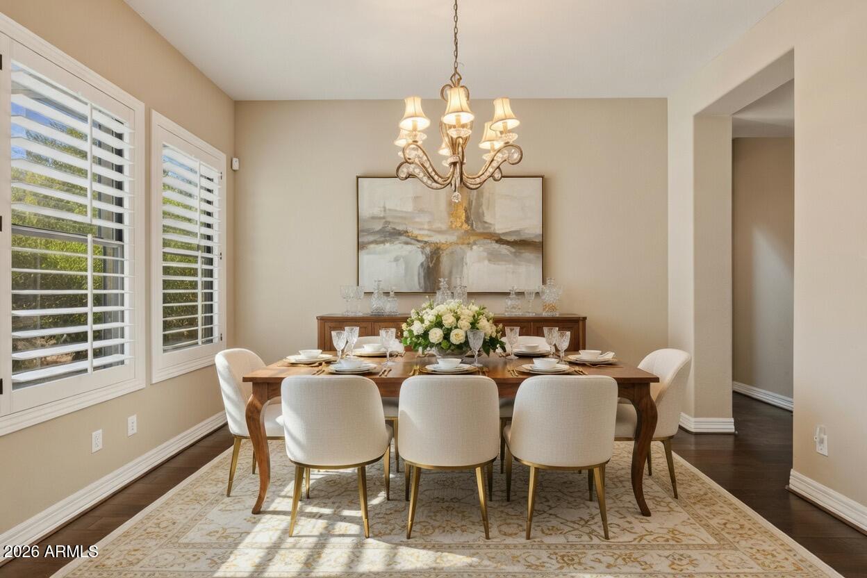 10018 East Ridgerunner Place Scottsdale, AZ 85255 - Photo 3 of 34 Dining Room_Virtually Staged