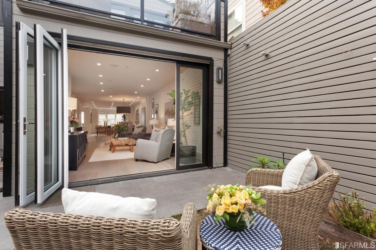 463 Eureka Street San Francisco, CA 94114 - Photo 10 of 32 Doors leading from the main level to the backyard.