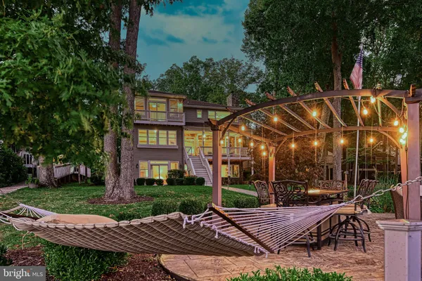 a view of a house with patio
