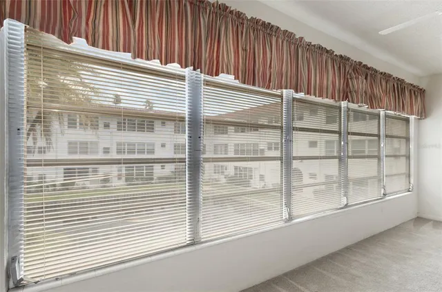 a view of a balcony with a window