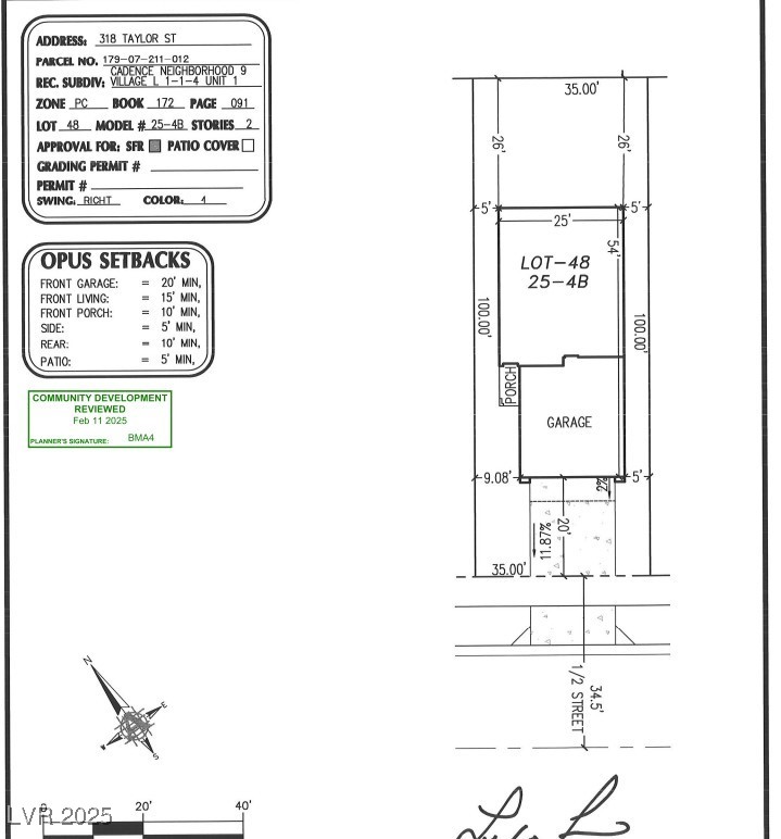 318 Taylor Street Henderson, NV 89015 - Photo 35 of 47 Plot Plan
