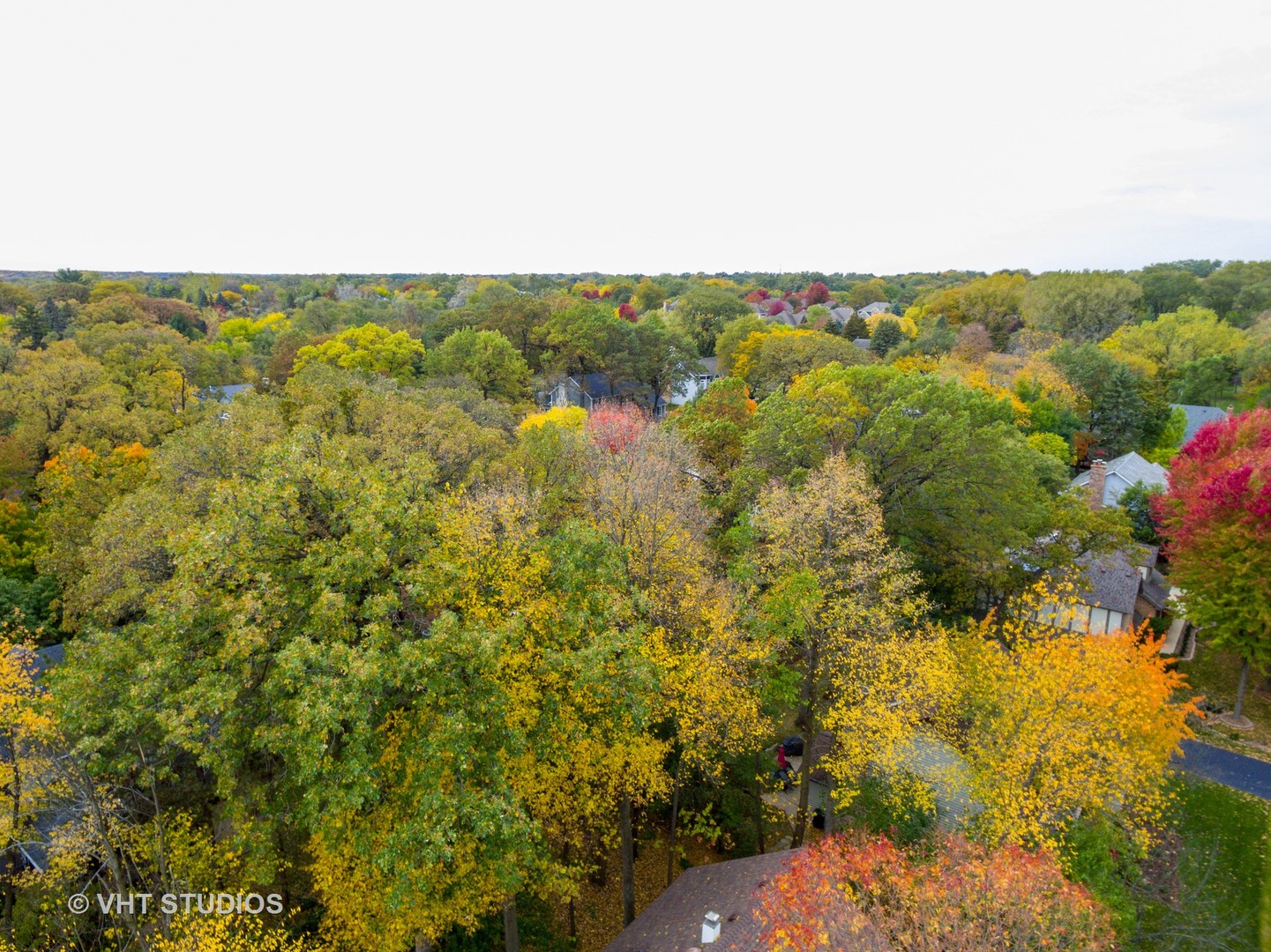 985 Chapel Court North Glen Ellyn, IL 60137 - Photo 32 of 39 an aerial view of residential houses with outdoor space and trees