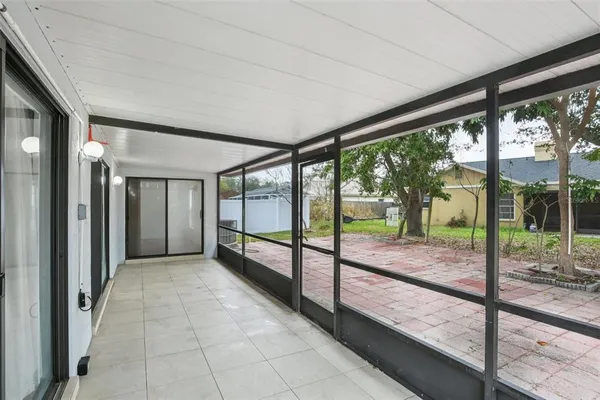 a view of a back yard of the house