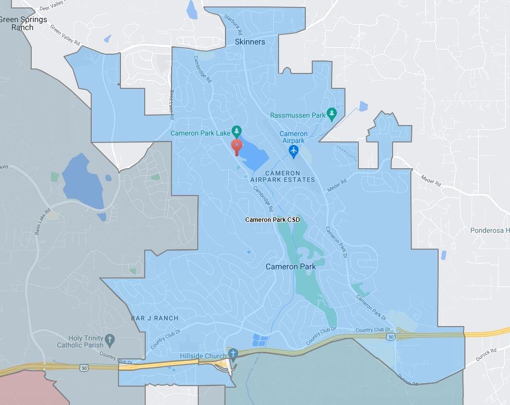 3053 Cambridge Road Cameron Park, CA 95682 - Photo 22 of 22 an aerial view of residential houses with outdoor space