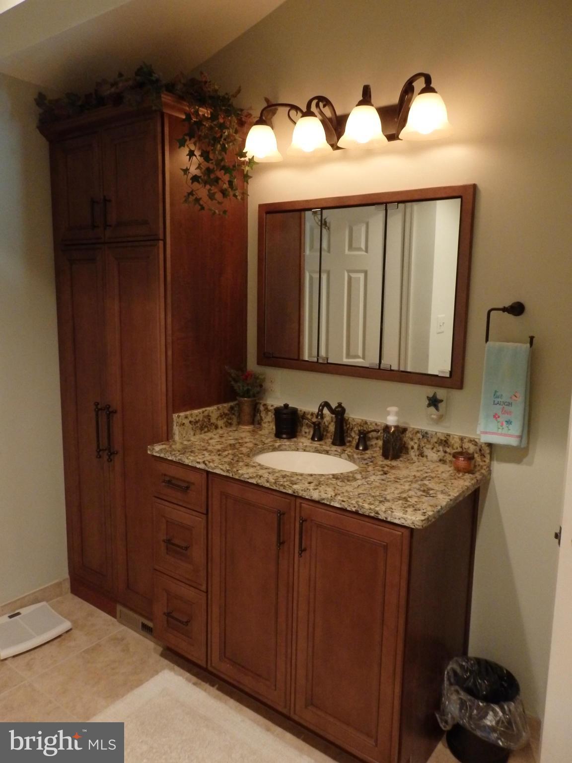9212 Bethel Road Frederick, MD 21702 - Photo 13 of 30 Cherry vanity and built-in linen closet
