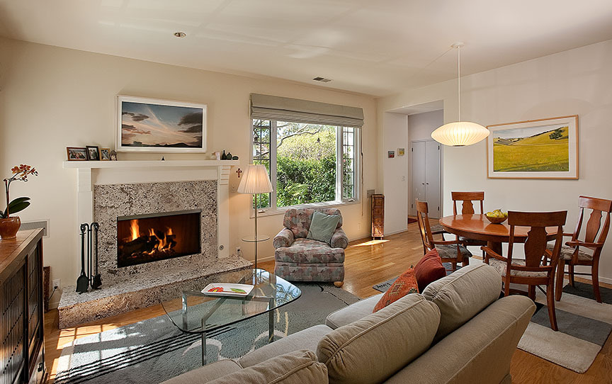1172 Hill Road Santa Barbara, CA 93108 - Photo 5 of 10 a living room with furniture fireplace and window