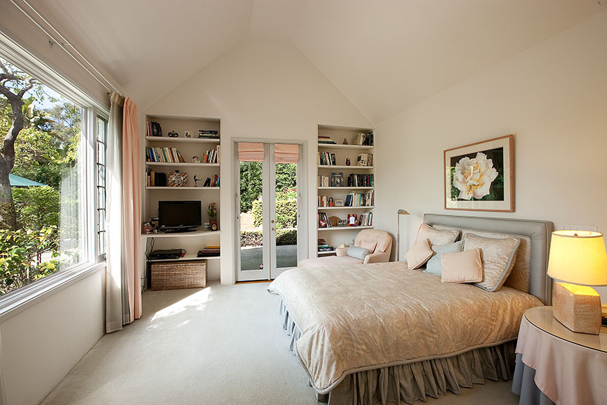 1172 Hill Road Santa Barbara, CA 93108 - Photo 8 of 10 a bedroom with a bed and a large window