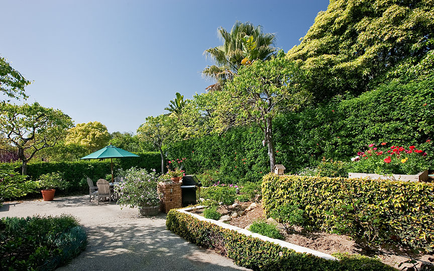 1172 Hill Road Santa Barbara, CA 93108 - Photo 9 of 10 a view of a garden with an outdoor seating